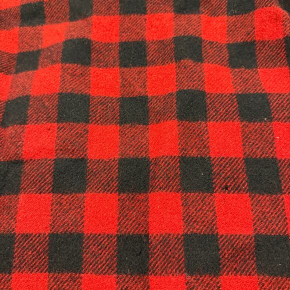 Vintage Woolrich Shirt Jacket Large Hunting Buffalo Plaid Flannel Shacket 60s - Picture 8 of 10